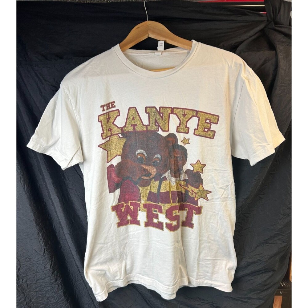 Kanye West College Dropout Bear Tee Vintage Style L